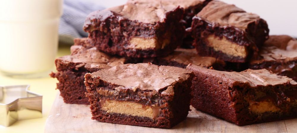 Press Reese's Peanut Butter Cups Into Chocolate Batter For The Most Delightful Treat Recipe and Video