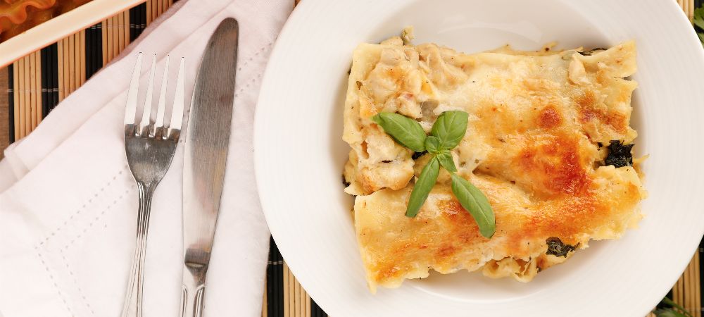 Chicken And Spinach Lasagna Casserole Recipe and Video