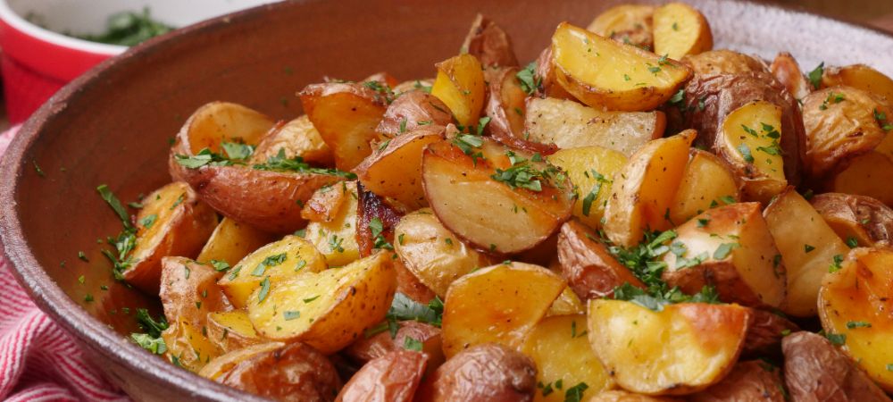 Don't Know What To Serve On The Side? Garlic Butter Roasted Potatoes Always Work Recipe and Video