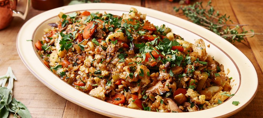 This Thanksgiving Stuffing Is So Tasty, You Won't Notice It's Low Carb. Your Waistline Will Thank You Later! Recipe and Video