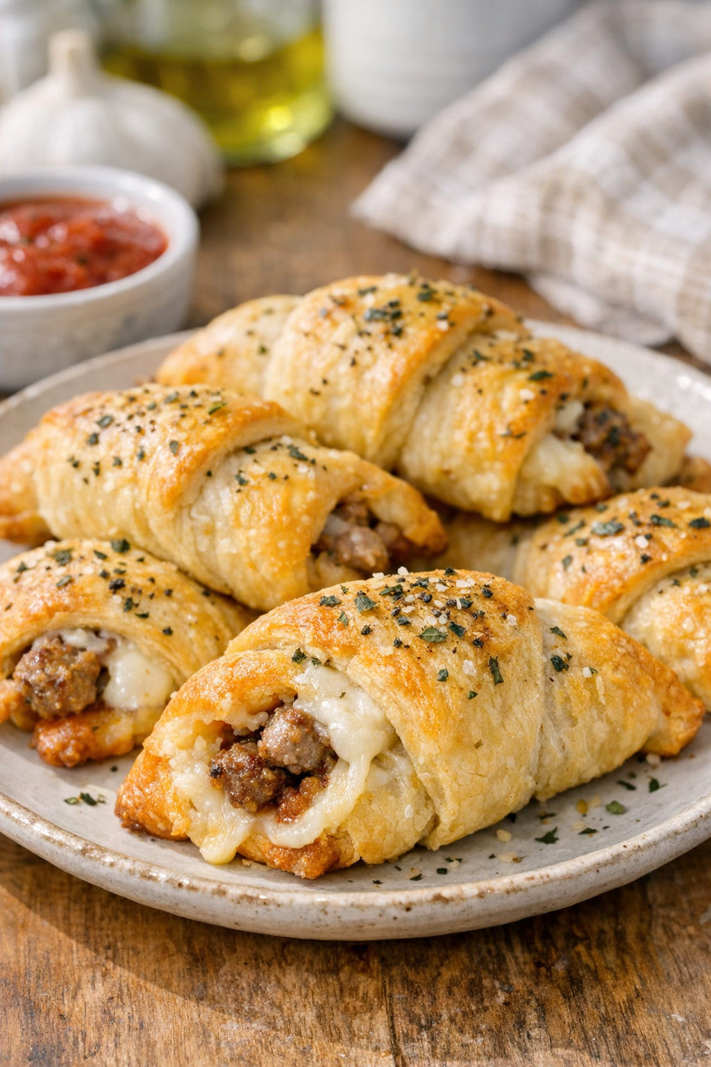 Variation with sausage and Italian seasoning