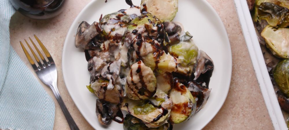 Brussels Sprouts And Mushrooms Unite In A Cheesy, Gourmet Casserole Recipe and Video