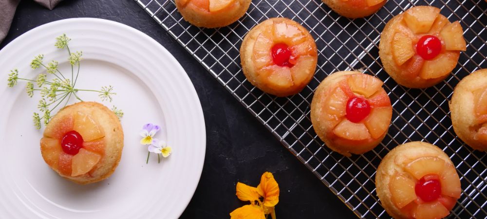 Press Pineapples And Cherries Into Muffin Tin For An Easy Showstopper Dessert Recipe and Video