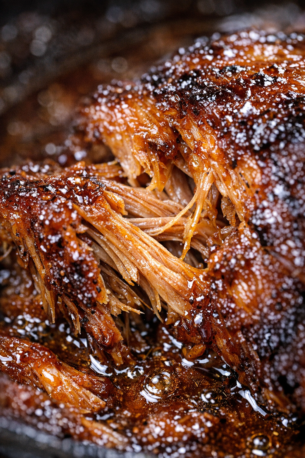 Finished slow cooker protein in glaze