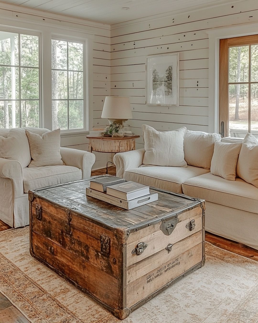 Discover this enchanting woodland cottage. The interior is a delightful ...