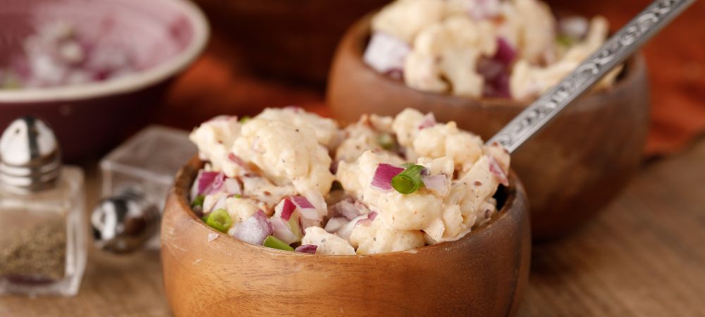 Low-carb Cauliflower Salad Recipe and Video